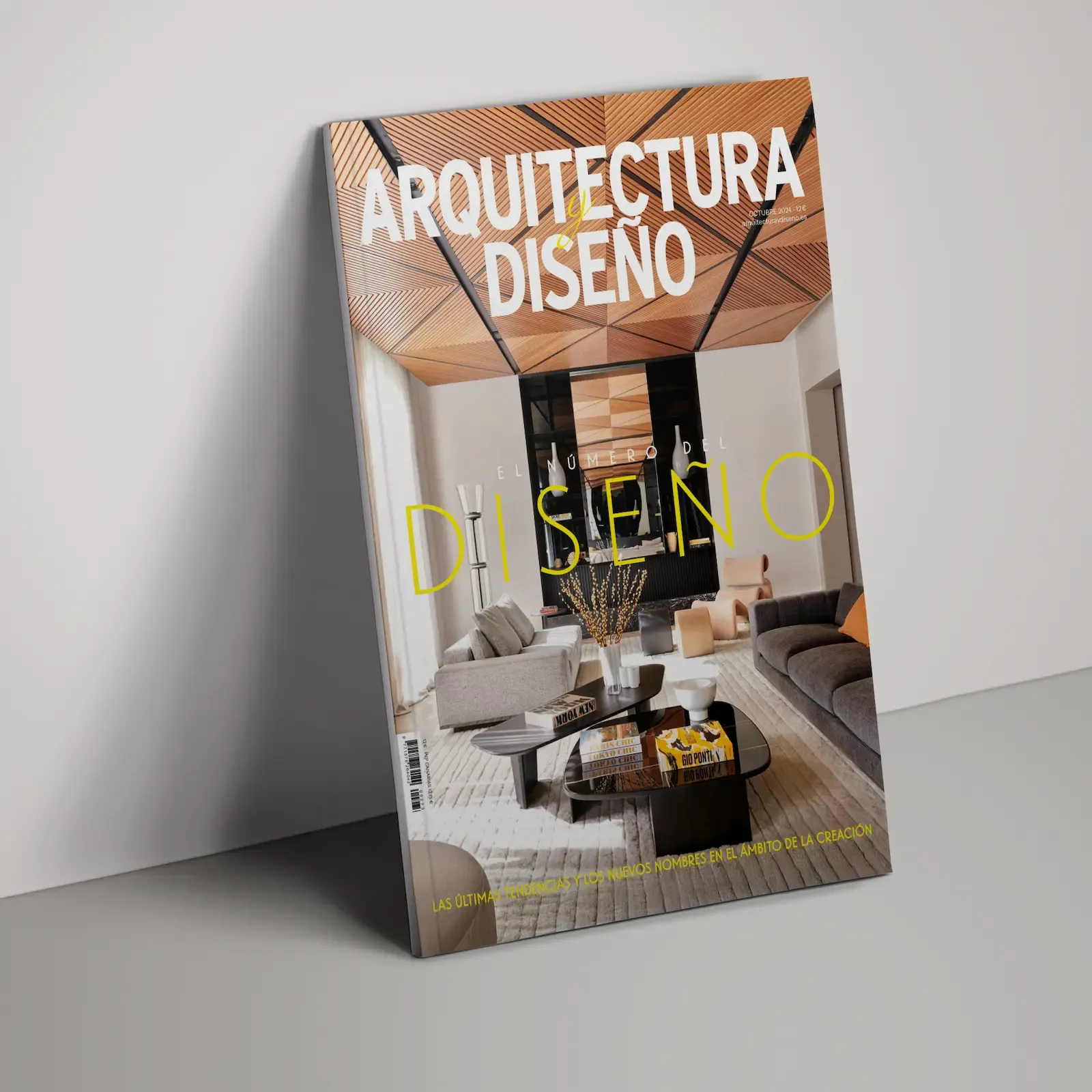 Cover of Arquitectura y Diseño magazine featuring the Passeig de Gràcia apartment interior project by LUV Studio.